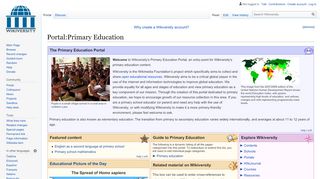 
                            3. Portal:Primary Education - Wikiversity