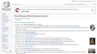 
                            1. Portal:Russia/Selected anniversaries - Wikipedia
