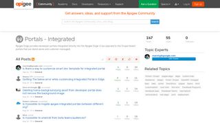 
                            11. Portals - Integrated - Apigee Community