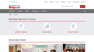 
                            5. Portals - University of Baguio | Official Website