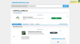 
                            6. portal.sjrb.ca at WI. Shaw General Portal - Website Informer