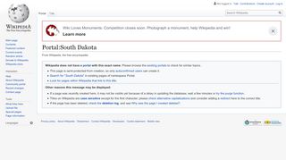 
                            2. Portal:South Dakota - Wikipedia