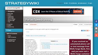 
                            9. Portal/Speedrunning — StrategyWiki, the video game walkthrough ...