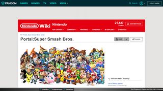
                            9. Portal:Super Smash Bros. | Nintendo | FANDOM powered by Wikia