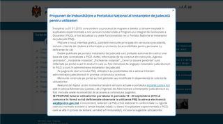 
                            7. PORTALUL INSTANŢELOR NAŢIONALE DE JUDECATĂ | Ministerul ...