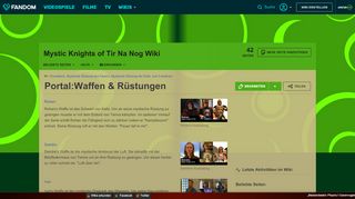 
                            7. Portal:Waffen & Rüstungen | Mystic Knights of Tir Na Nog Wiki ...