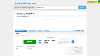 
                            4. portal.wem.ca at Website Informer. Login. Visit Portal Wem.