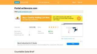 
                            3. Portal.writescore.com: Write Score | Login