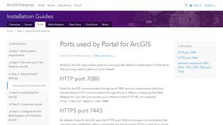 
                            3. Ports used by Portal for ArcGIS—Installation Guides (10.4.1) | ArcGIS ...