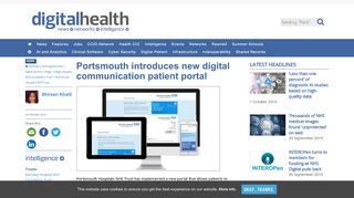 
                            3. Portsmouth introduces new digital communication patient portal ...