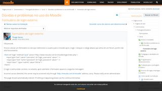 
                            4. Português Brasileiro: Formulário de login externo - Moodle.org