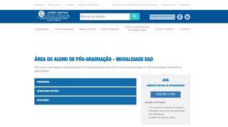 
                            2. Pos-graduação EAD - Hospital Israelita Albert Einstein