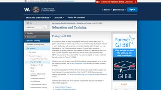 
                            6. Post-9/11 GI Bill - Education and Training - …