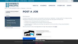 
                            5. Post A Job - Hawaii Pacific University