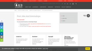 
                            6. Post Jobs And Internships - American University of Beirut