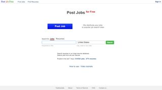 
                            5. Post Jobs for Free