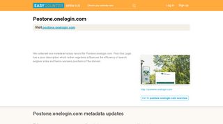 
                            5. Post One Login (Postone.onelogin.com) - OneLogin