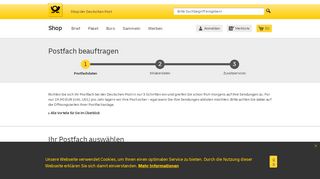 
                            4. Postfach einrichten | Shop Deutsche Post