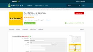 
                            8. PostFinance e-payment - WHMCS Marketplace
