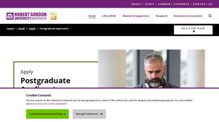 
                            5. Postgraduate Applicants | Apply | RGU