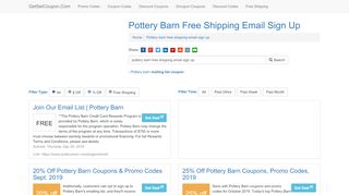 
                            9. Pottery Barn Free Shipping Email Sign Up - …