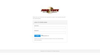 
                            6. Power Admin Login