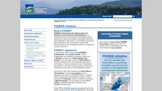 
                            1. (POWER) Initiative - Appalachian Regional Commission