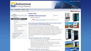 
                            6. Power-One AURORA Wechselrichter: Schoenau all energy GmbH