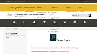 
                            1. Power Parent / Home - Avon - Avon Community School Corporation