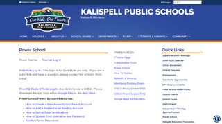 
                            9. Power School - Kalispell Public Schools