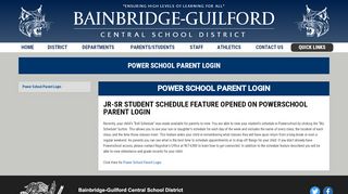 
                            5. Power School Parent Login - Bainbridge-Guilford