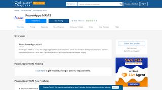 
                            5. PowerApps HRMS Pricing, Features & Reviews 2019 - Free Demo