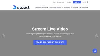 
                            8. Powerful Video Hosting and Live Streaming Solutions - Try it For Free