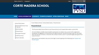 
                            7. PowerSchool - Corte Madera School
