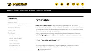 
                            7. PowerSchool | Elmwood | EPCUSD 401 | Academics