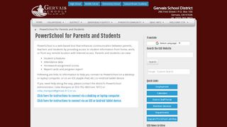 
                            6. PowerSchool for Parents and Students | Gervais School District