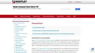 
                            9. PowerSchool | Huntley Community School District 158