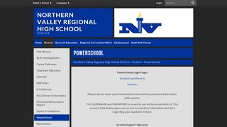 
                            4. PowerSchool - Northern Valley Regional High School District