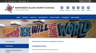 
                            2. PowerSchool - Northwest Allen County Schools