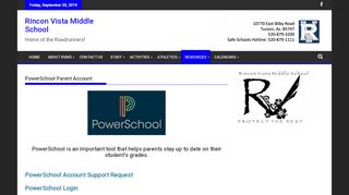 
                            8. PowerSchool Parent Account – Rincon Vista Middle School