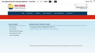 
                            8. PowerSchool Parent Login - Revere Public Schools