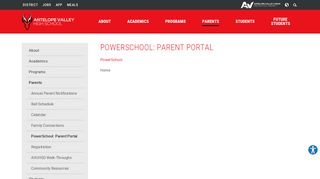 
                            4. PowerSchool: Parent Portal - Antelope Valley High …