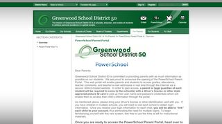 
                            1. PowerSchool Parent Portal / Overview - Greenwood School District 50