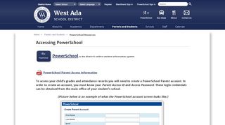 
                            8. PowerSchool Resources / Accessing PowerSchool - West Ada