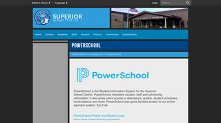 
                            4. PowerSchool - School District of Superior