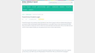 
                            3. PowerSchool Student Login - bingweeklyquiz.com