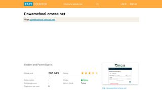 
                            3. Powerschool.cmcss.net: Student and Parent Sign In