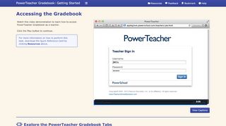 
                            2. PowerTeacher Gradebook: Getting Started - PowerSchool