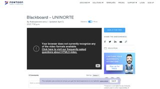 
                            8. Powtoon - Blackboard - UNINORTE