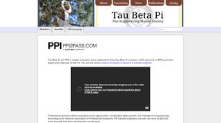 
                            7. PPI2Pass Access - Tau Beta Pi